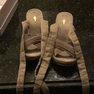 VOLATILE SUADE OPEN TOE- NEW